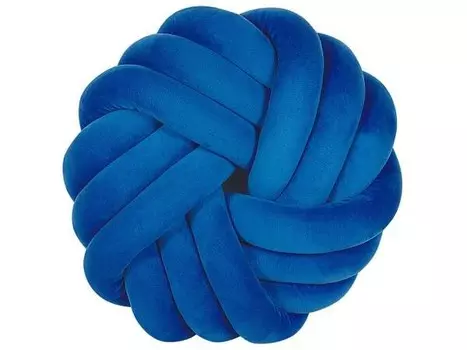 Декоративная подушка Beliani AKOLA, 30x15x15 см цвет blau/marineblau