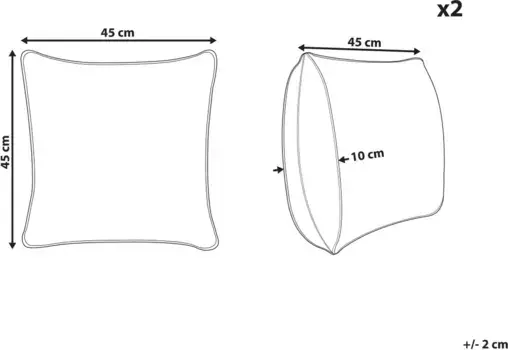 Декоративная подушка Beliani, белый