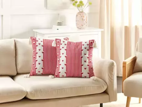 Декоративная подушка Beliani, белый