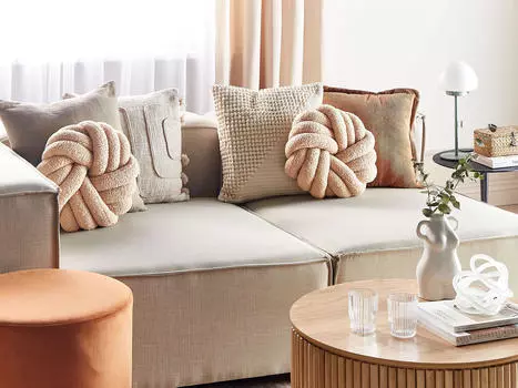 Декоративная подушка Beliani, бежевый