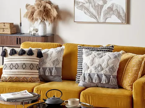 Декоративная подушка Beliani, бежевый