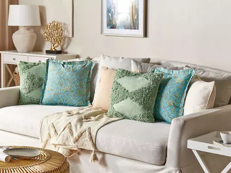 Декоративная подушка Beliani, бирюзовый