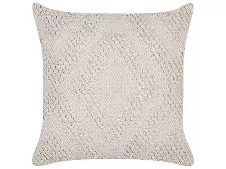 Декоративная подушка Beliani CATALPA, 45x45x45 см цвет cremewei/wei