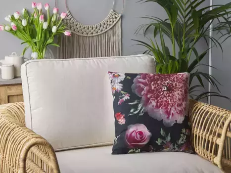 Декоративная подушка Beliani, черный