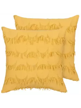 Декоративная подушка Beliani Deko AGASTACHE, желтый