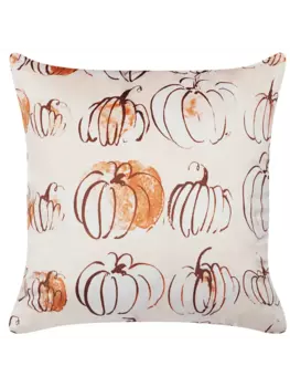 Декоративная подушка Beliani Deko CUCURBITA, цвет beige/wei/orange