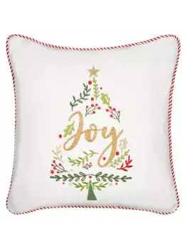 Декоративная подушка Beliani Deko ECHEVERIA, цвет wei/rot/gold