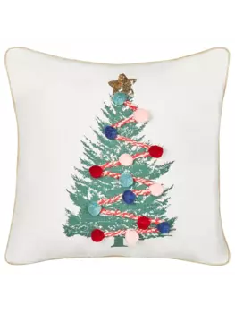 Декоративная подушка Beliani Deko EPISCIA, цвет wei/grn/gold