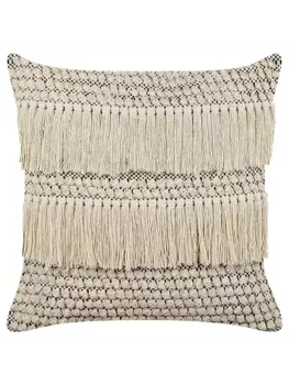 Декоративная подушка Beliani Deko IRESINE, цвет beige/schwarz