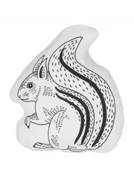 Декоративная подушка Beliani Deko KOLKATA, белый/черный