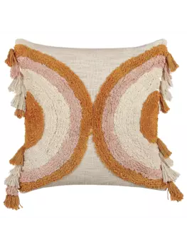 Декоративная подушка Beliani Deko LABLAB, цвет bunt/orange/beige