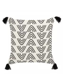 Декоративная подушка Beliani Deko MAYS, белый/черный