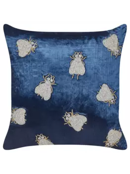 Декоративная подушка Beliani Deko PENTAS, цвет blau/silber