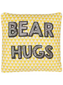 Декоративная подушка Beliani Deko RADZKOT, цвет gelb/wei/schwarz