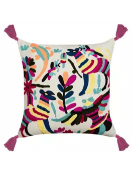 Декоративная подушка Beliani Deko RAIGANJ, цвет bunt/wei/rosa