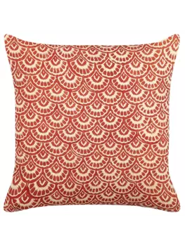 Декоративная подушка Beliani Deko RHUS, цвет rot/wei