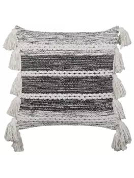 Декоративная подушка Beliani Deko ROCHEA, черный/белый