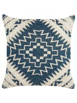 Декоративная подушка Beliani Deko SAFI, цвет blau/beige