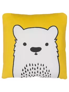 Декоративная подушка Beliani Deko WARANASI, цвет gelb/wei/schwarz