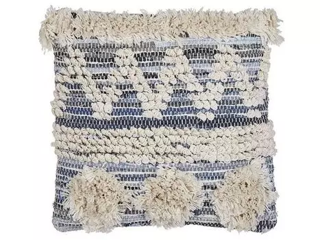 Декоративная подушка Beliani EYTELIA, 45x45x45 см цвет beige/blau