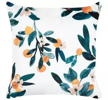 Декоративная подушка Beliani KNAUTIA, 45x45x45 см цвет grn/petrol/wei/gelb