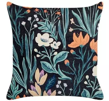 Декоративная подушка Beliani OSMUNDA, 45x45x45 см цвет schwarz/grn/orange