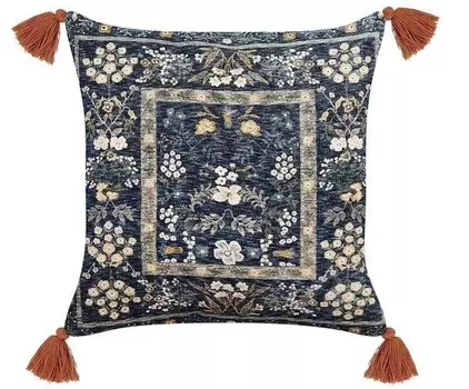 Декоративная подушка Beliani PANAX, 45x45x45 см цвет blau/multicolor