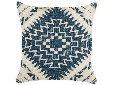 Декоративная подушка Beliani SAFI, 50x50x50 см цвет beige/blau
