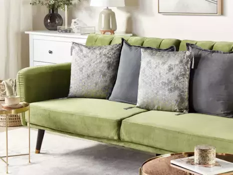 Декоративная подушка Beliani, серебряный