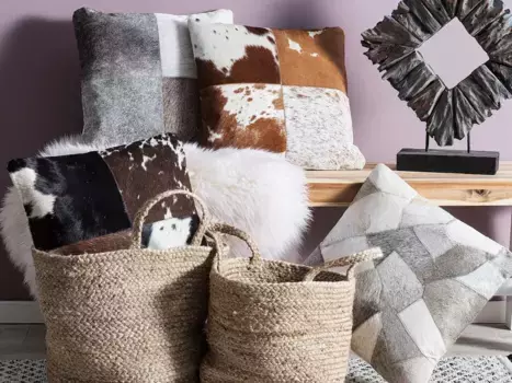 Декоративная подушка Beliani, серый