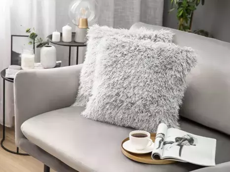 Декоративная подушка Beliani, серый