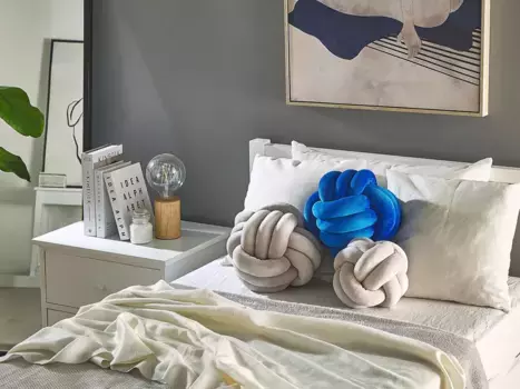 Декоративная подушка Beliani, серый