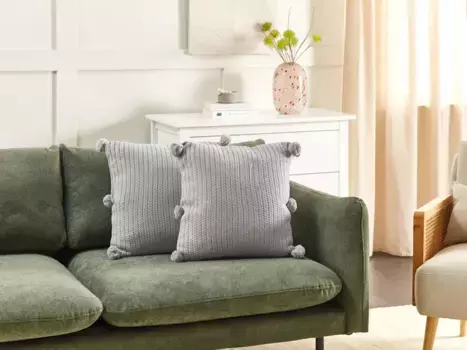 Декоративная подушка Beliani, серый