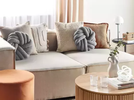 Декоративная подушка Beliani, серый