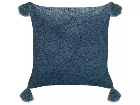 Декоративная подушка Beliani SETARIA, 45x45x45 см цвет blau/dunkelblau