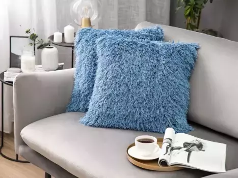 Декоративная подушка Beliani, синий