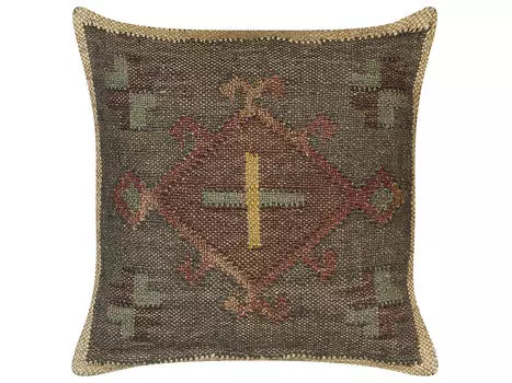 Декоративная подушка Beliani, темно-зеленый