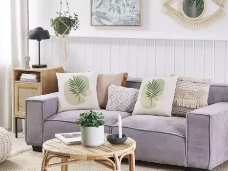 Декоративная подушка Beliani, зеленый