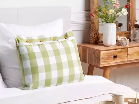 Декоративная подушка Beliani, зеленый