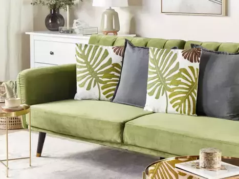 Декоративная подушка Beliani, зеленый