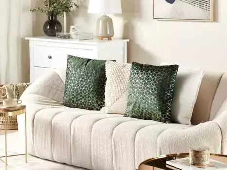 Декоративная подушка Beliani, зеленый