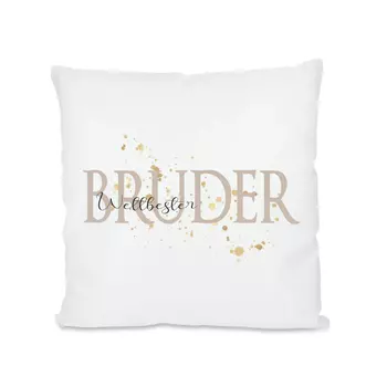 Декоративная подушка Брат, белый