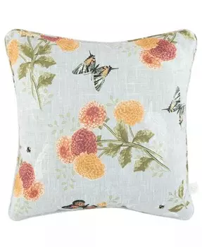 Декоративная подушка Butterfly Meadow Harvest, 18 x 18 дюймов Lenox, белый