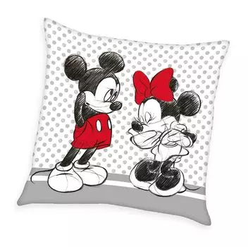 Декоративная подушка Disney Minnie & Minnie Mouse 40х40см, с наполнителем