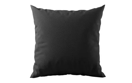 Декоративная подушка диван макси экокожа чёрная Luxusbetten24