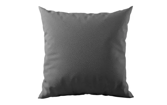 Декоративная подушка для дивана Calvera из искусственной кожи серая Luxusbetten24