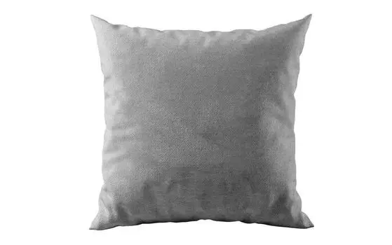 Декоративная подушка для дивана Calvera Maxi бархатная светло-серая Luxusbetten24