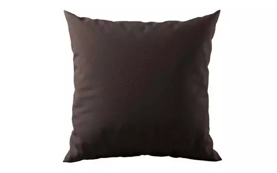 Декоративная подушка для дивана Calvera Maxi из искусственной кожи темно-коричневого цвета Luxusbetten24