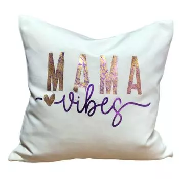 Декоративная подушка для дивана Mama vibes, бежевый, 40 x 40 см CreaDesign