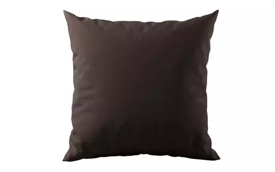 Декоративная подушка для дивана Taormina из искусственной кожи темно-коричневого цвета Luxusbetten24